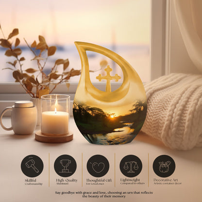 Nature-themed Memorial Urn