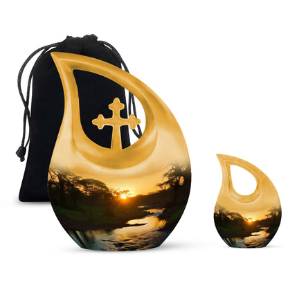 Nature-themed Memorial Urn