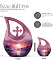 Engravable 10 Inch Cross Drop Nature Urn