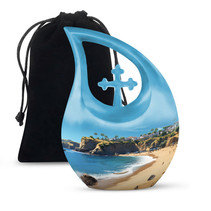 Nature-themed Landscape Funeral Urn