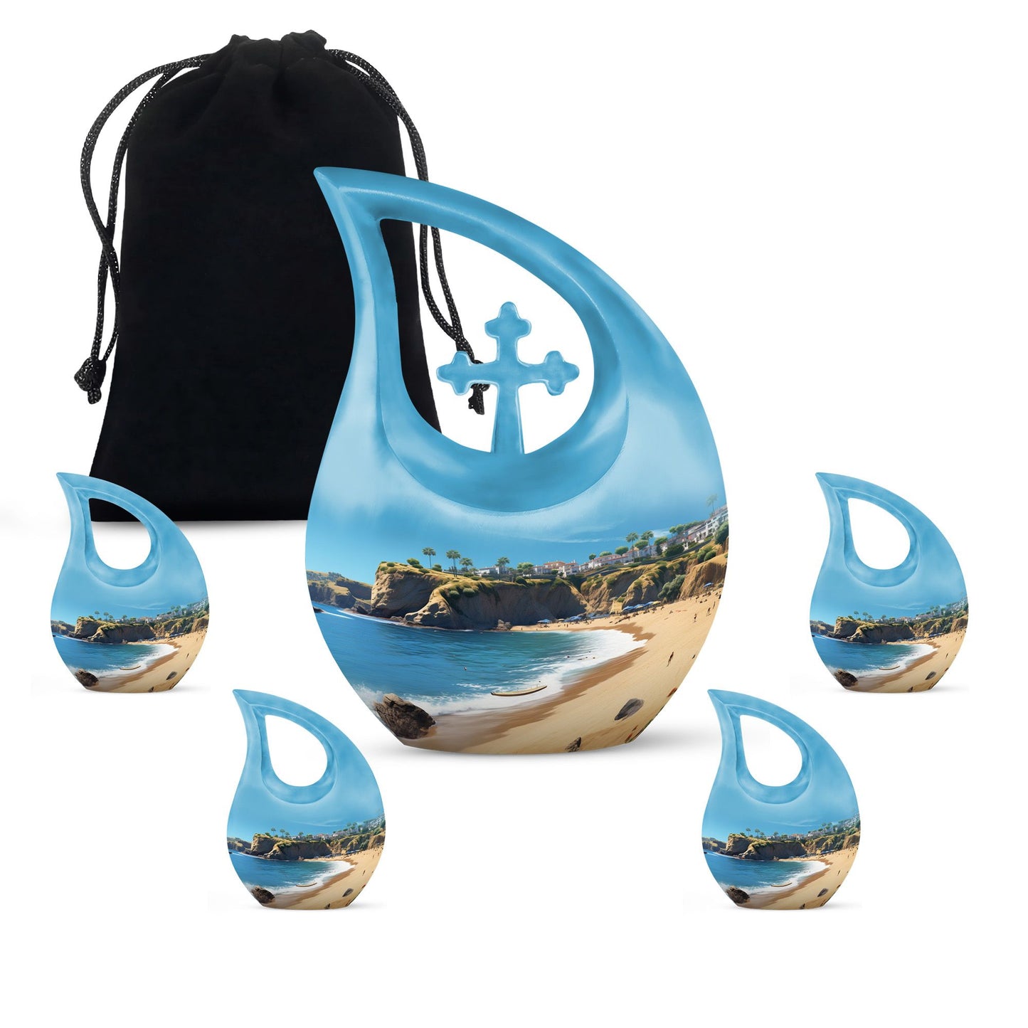Nature-themed Landscape Funeral Urn
