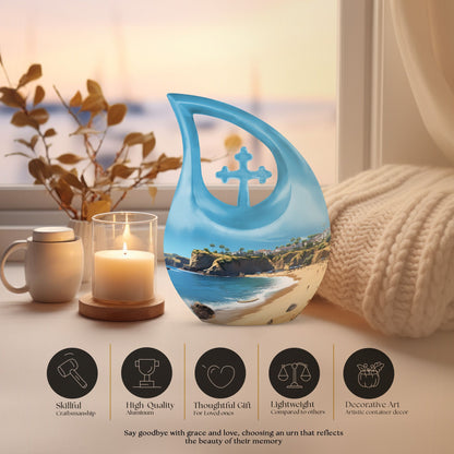 Nature-themed Landscape Funeral Urn