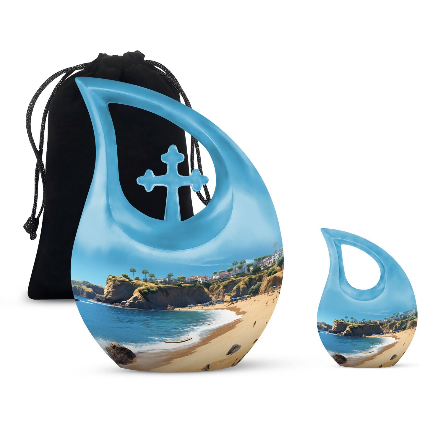 Nature-themed Landscape Funeral Urn