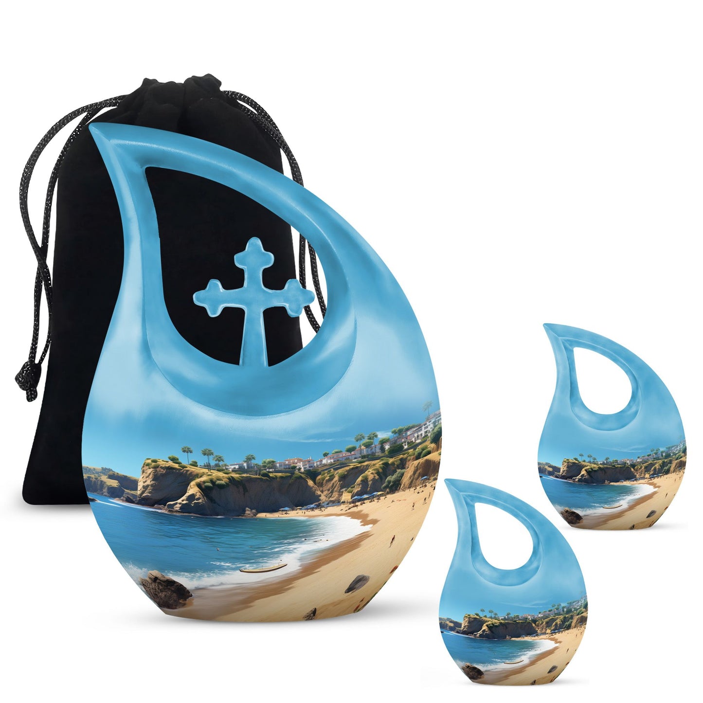 Nature-themed Landscape Funeral Urn