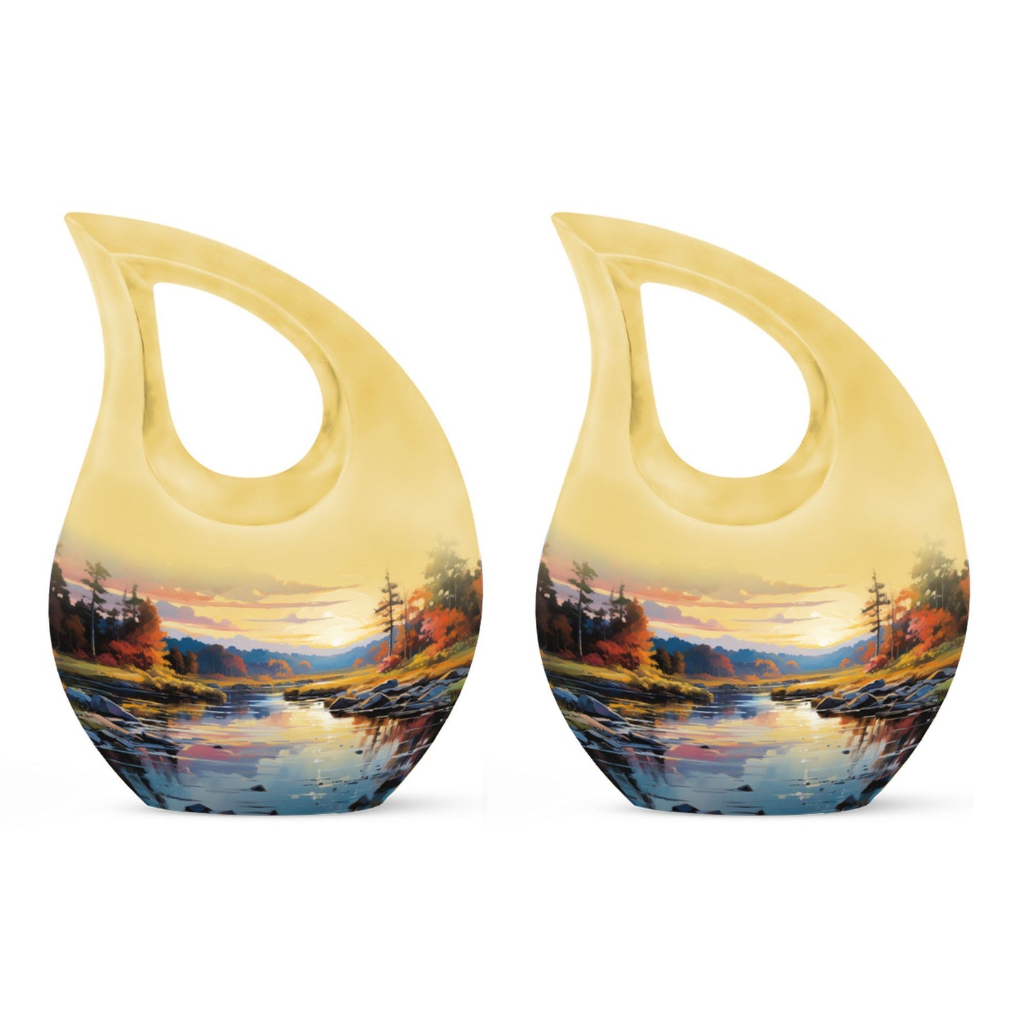 Cross Drop design nature urn