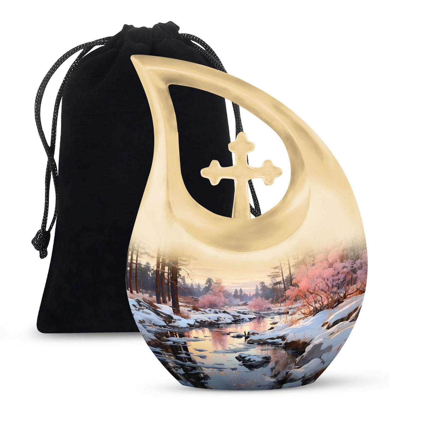 Nature-themed Leaf Urn for Ashes