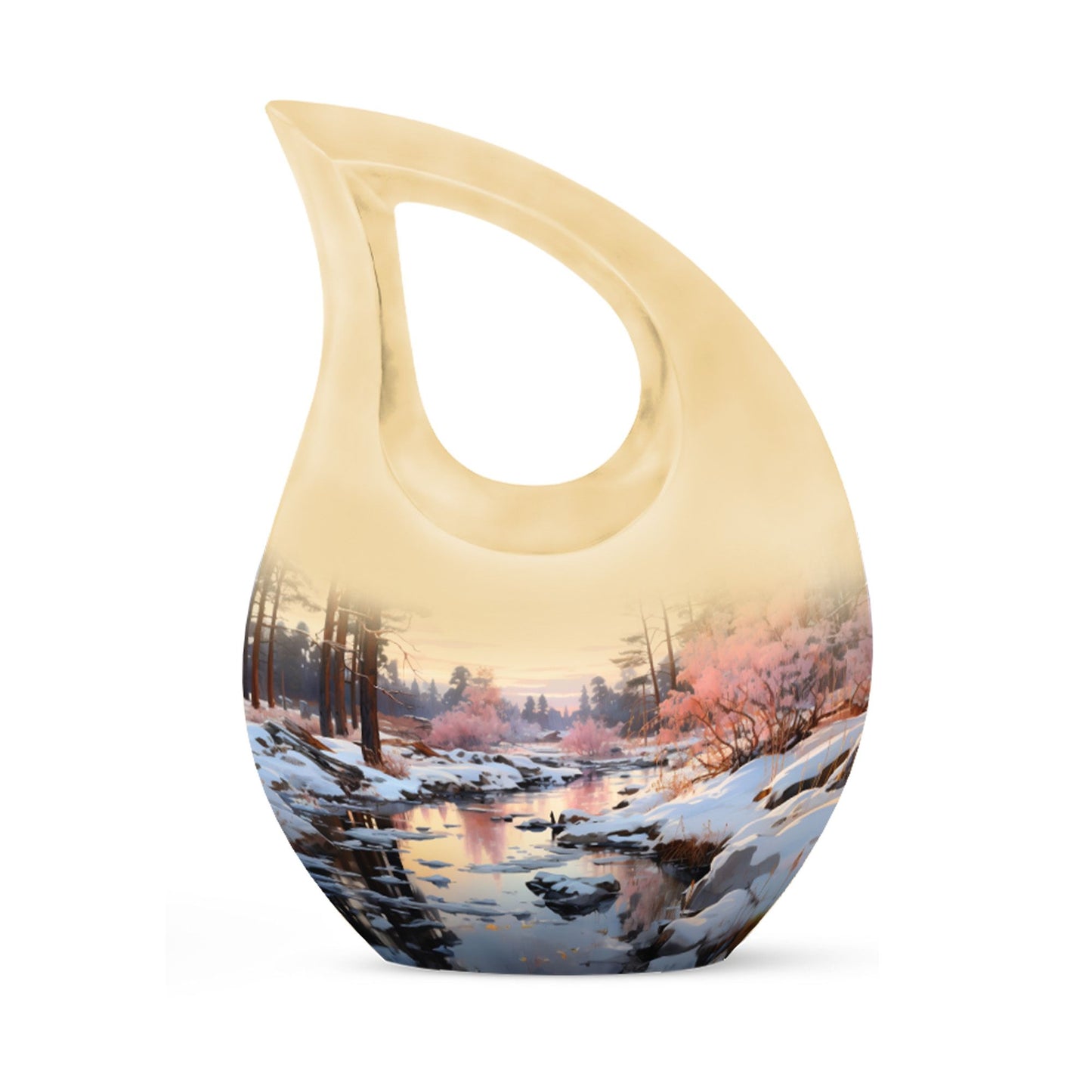 Nature-themed Leaf Urn for Ashes
