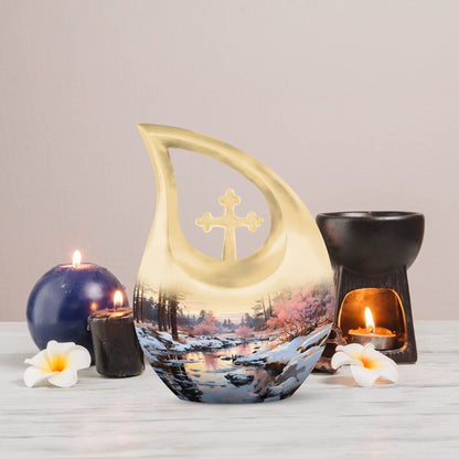 Nature-themed Leaf Urn for Ashes