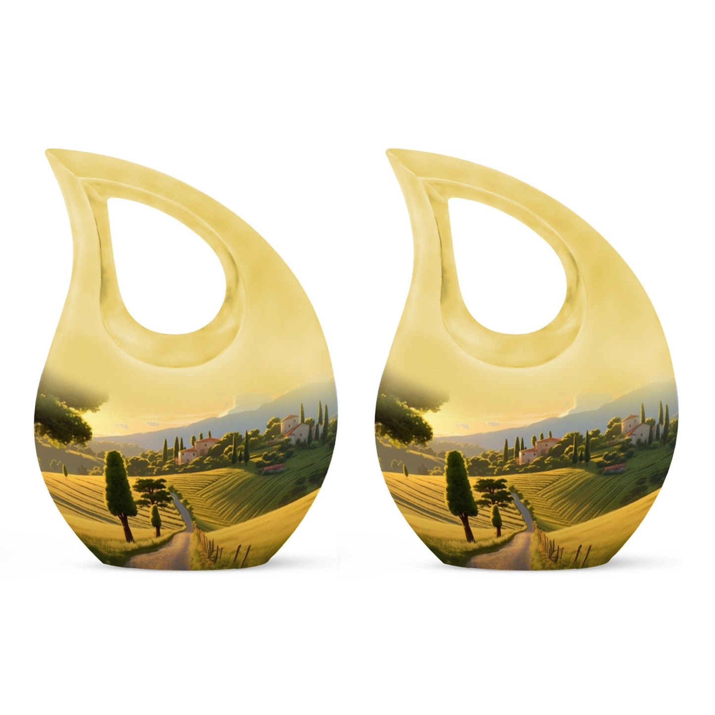 Nature themed 10-inch Memorial Urn