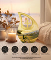 Nature themed 10-inch Memorial Urn