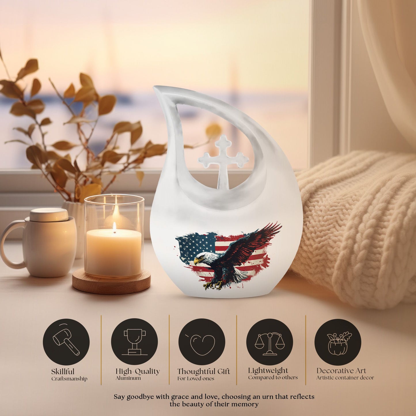 Modern Eagle Urn