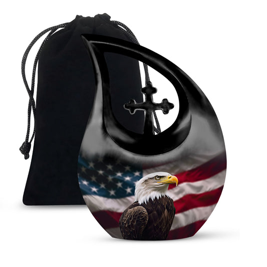 Eagle-themed Biodegradable Urn