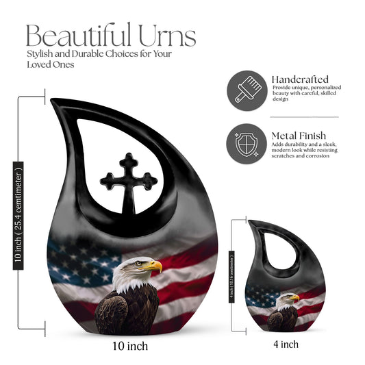 Eagle-themed Biodegradable Urn