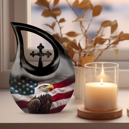 Eagle-themed Biodegradable Urn