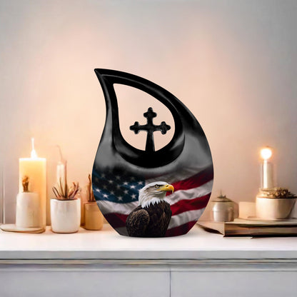 Eagle-themed Biodegradable Urn