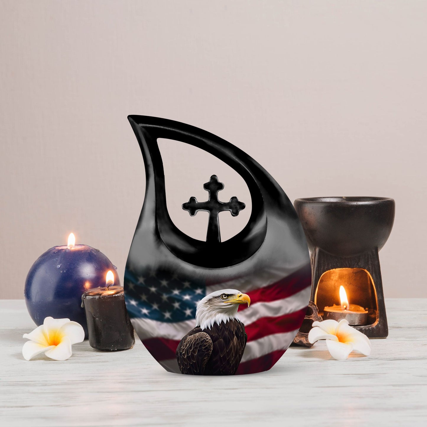 Eagle-themed Biodegradable Urn