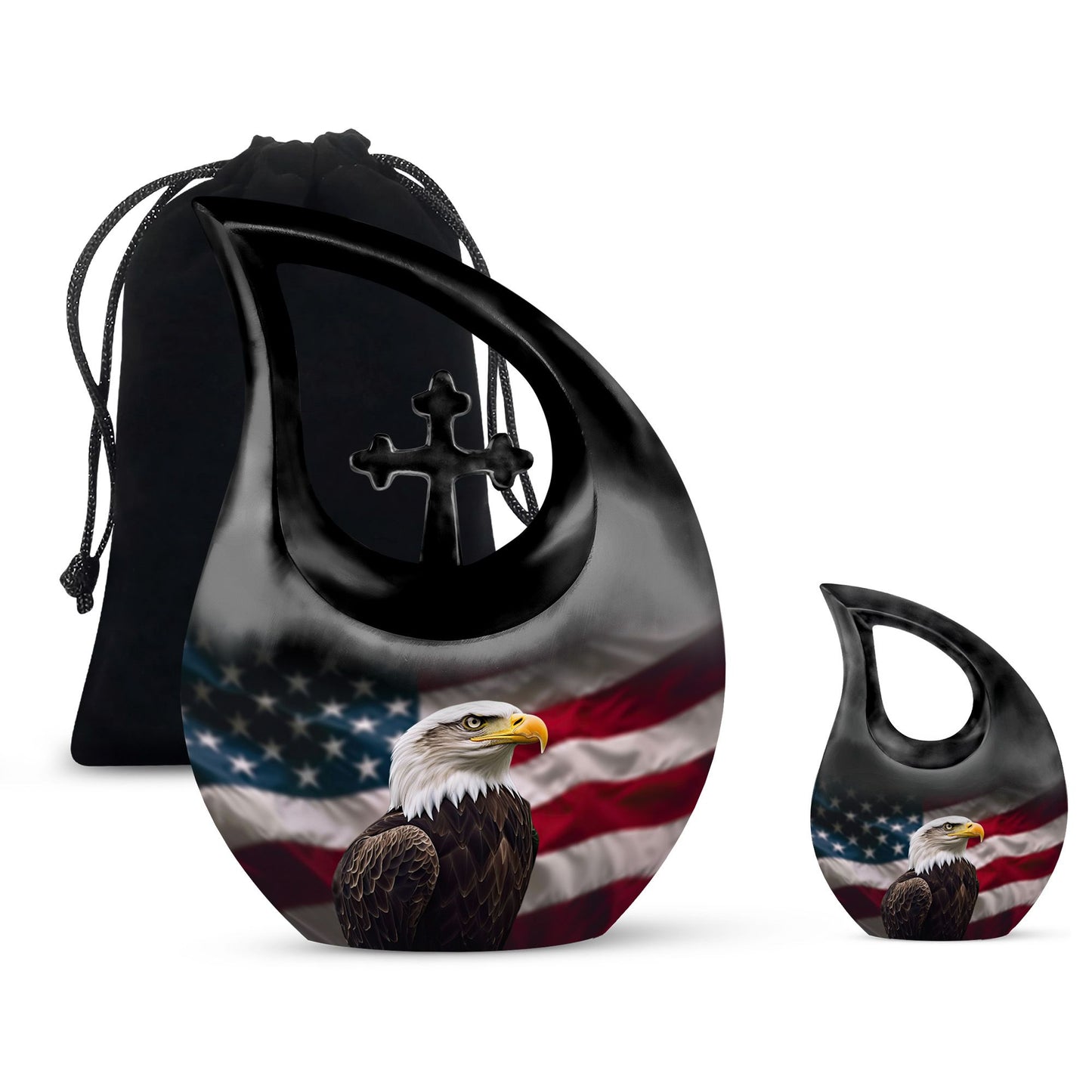 Eagle-themed Biodegradable Urn