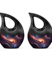 Galaxy themed Large Urn 