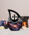 Galaxy themed Large Urn 
