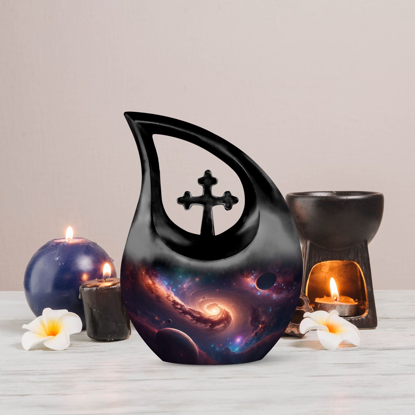 Galaxy themed Large Urn 