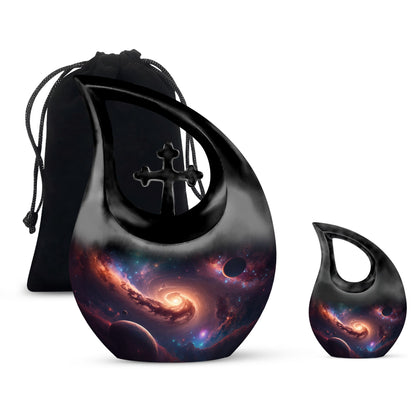 Galaxy themed Large Urn 
