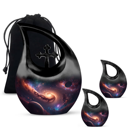 Galaxy themed Large Urn 