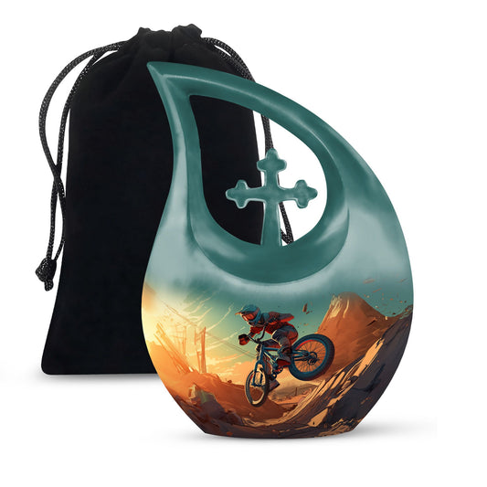 Biking On Mars Double Cremation Urn