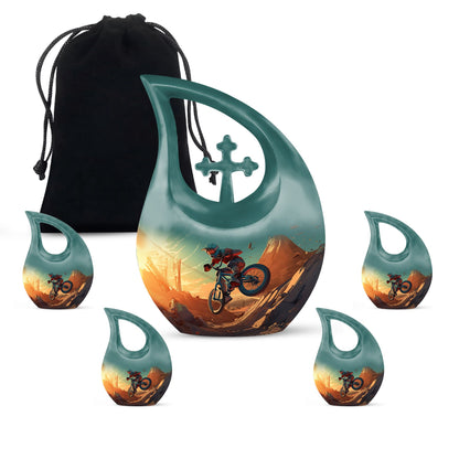 Biking On Mars Double Cremation Urn