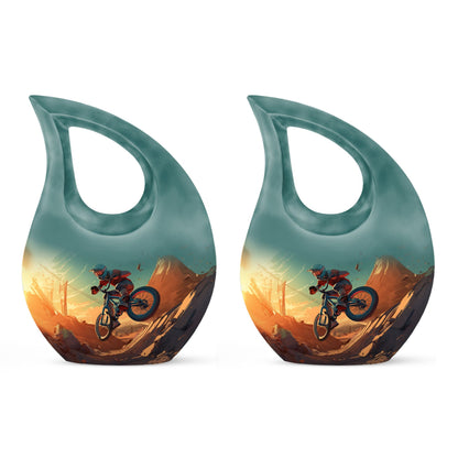 Biking On Mars Double Cremation Urn