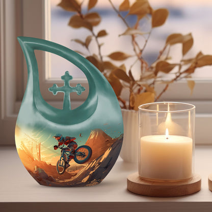 Biking On Mars Double Cremation Urn