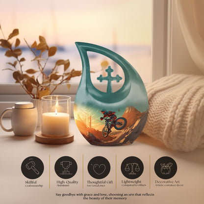 Biking On Mars Double Cremation Urn