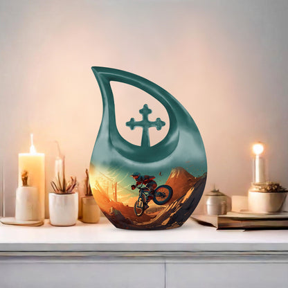 Biking On Mars Double Cremation Urn