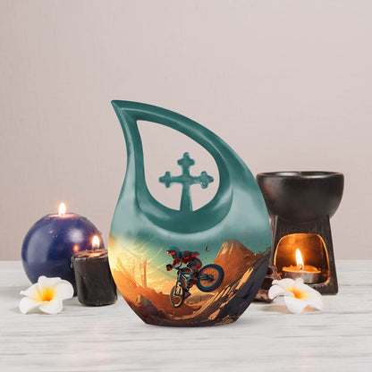 Biking On Mars Double Cremation Urn