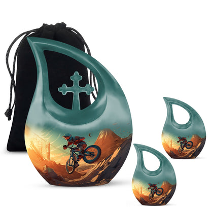 Biking On Mars Double Cremation Urn