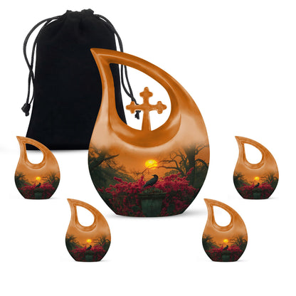 Crow Themed Memorial Urn