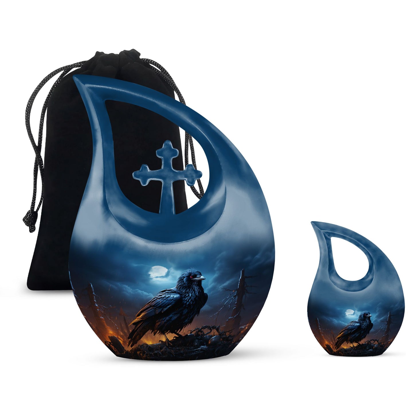 Crow Urn for ashes