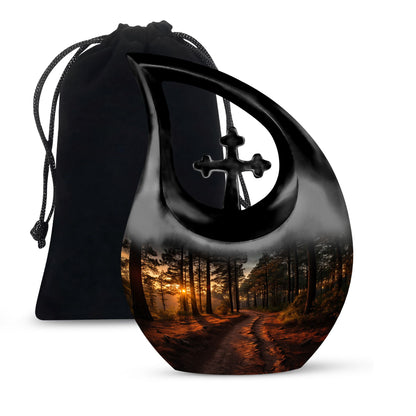 Nature-Themed Memorial Urn