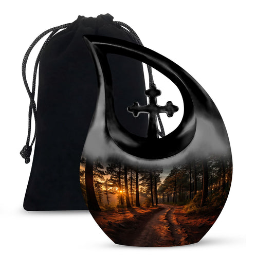 Nature-Themed Memorial Urn