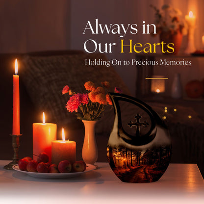 Nature-Themed Memorial Urn
