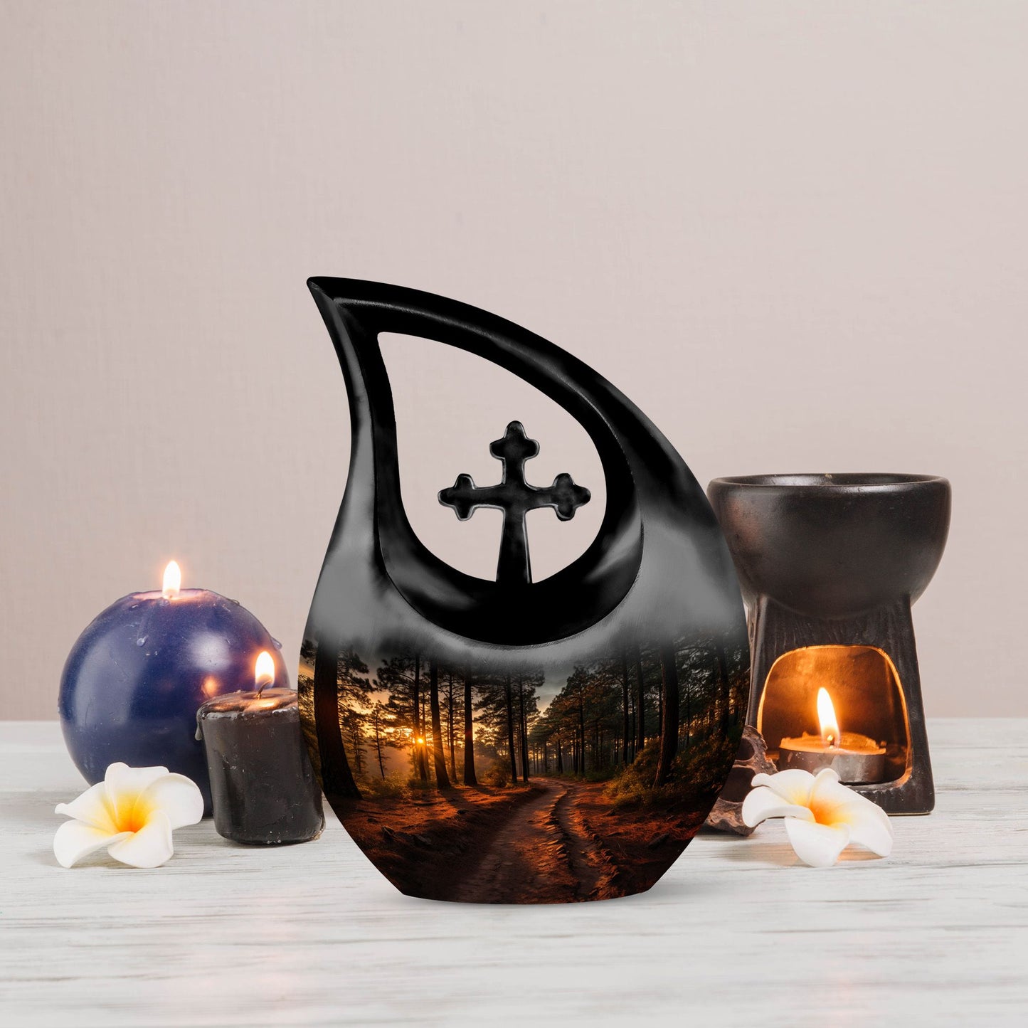 Nature-Themed Memorial Urn