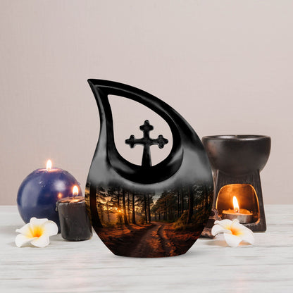 Nature-Themed Memorial Urn
