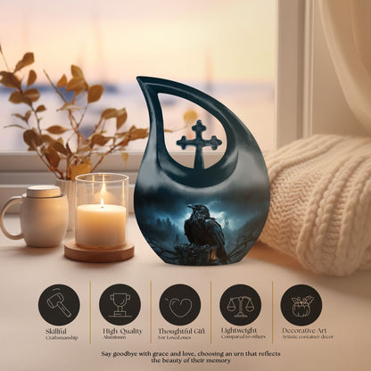 The Raven's Vigil Urn