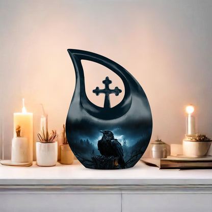 The Raven's Vigil Urn