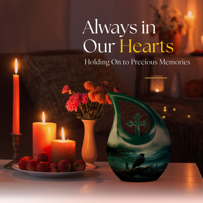 The Raven's Eerie memorial urn