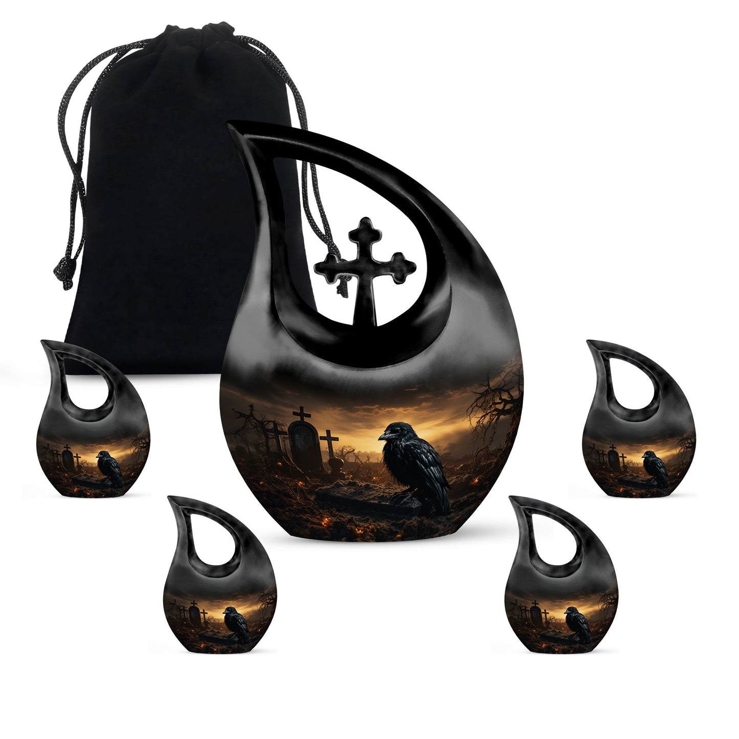 10-inch The Raven's Watch memorial urn