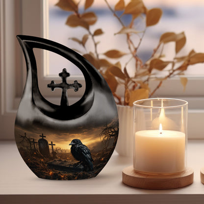 10-inch The Raven's Watch memorial urn