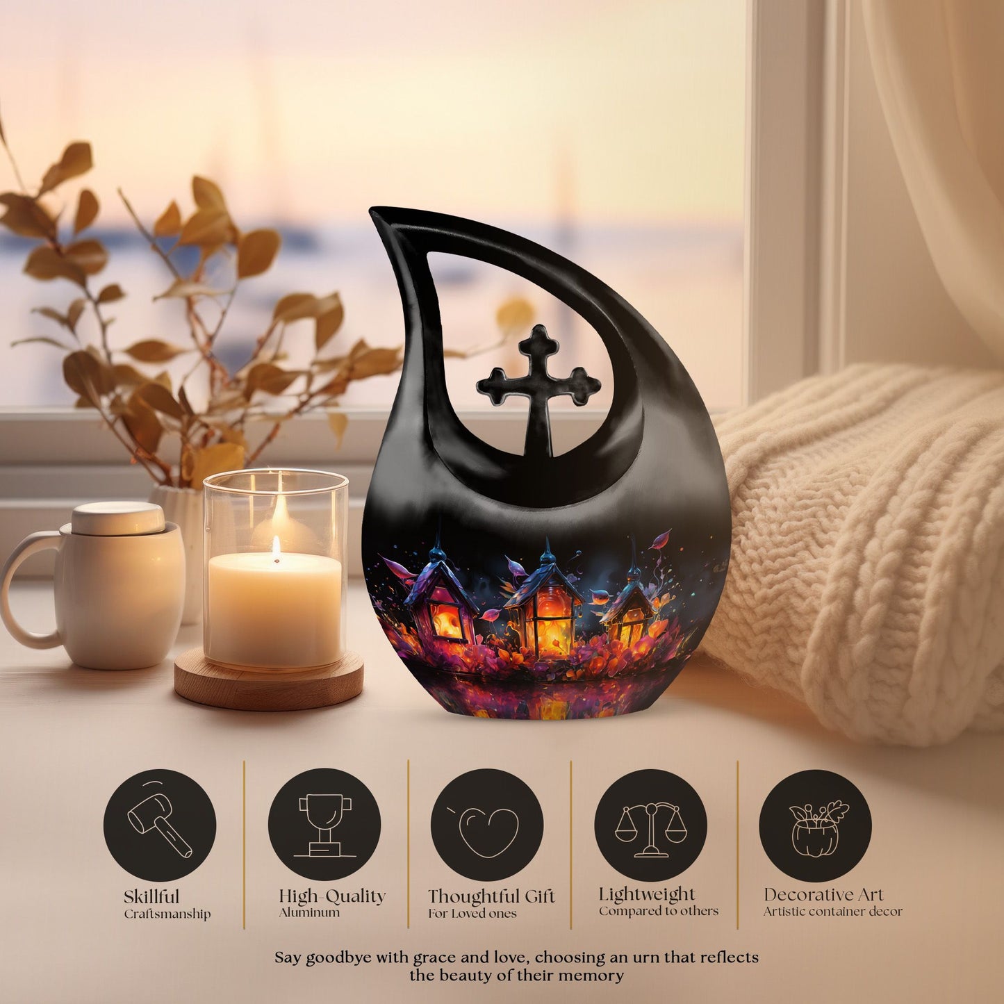 Luminescence Of The Memorial Urn for Ashes