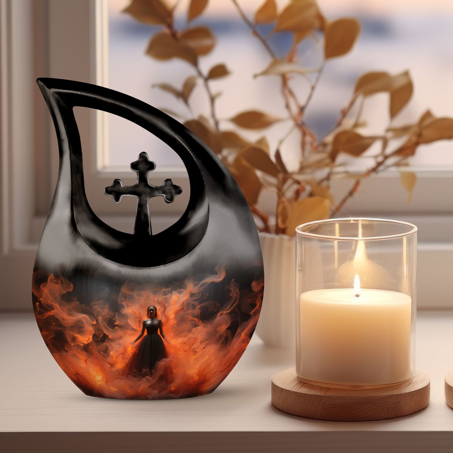 Fiery Grace Urn
