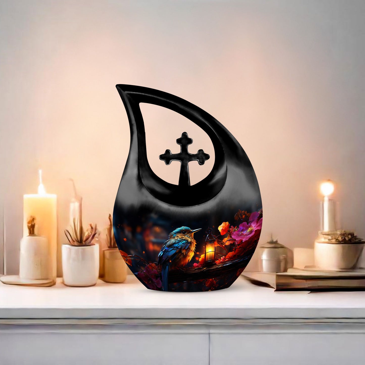 Kingfisher's Glow Mini Urn