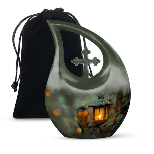 10-inch Bird's Large Urn for ashes
